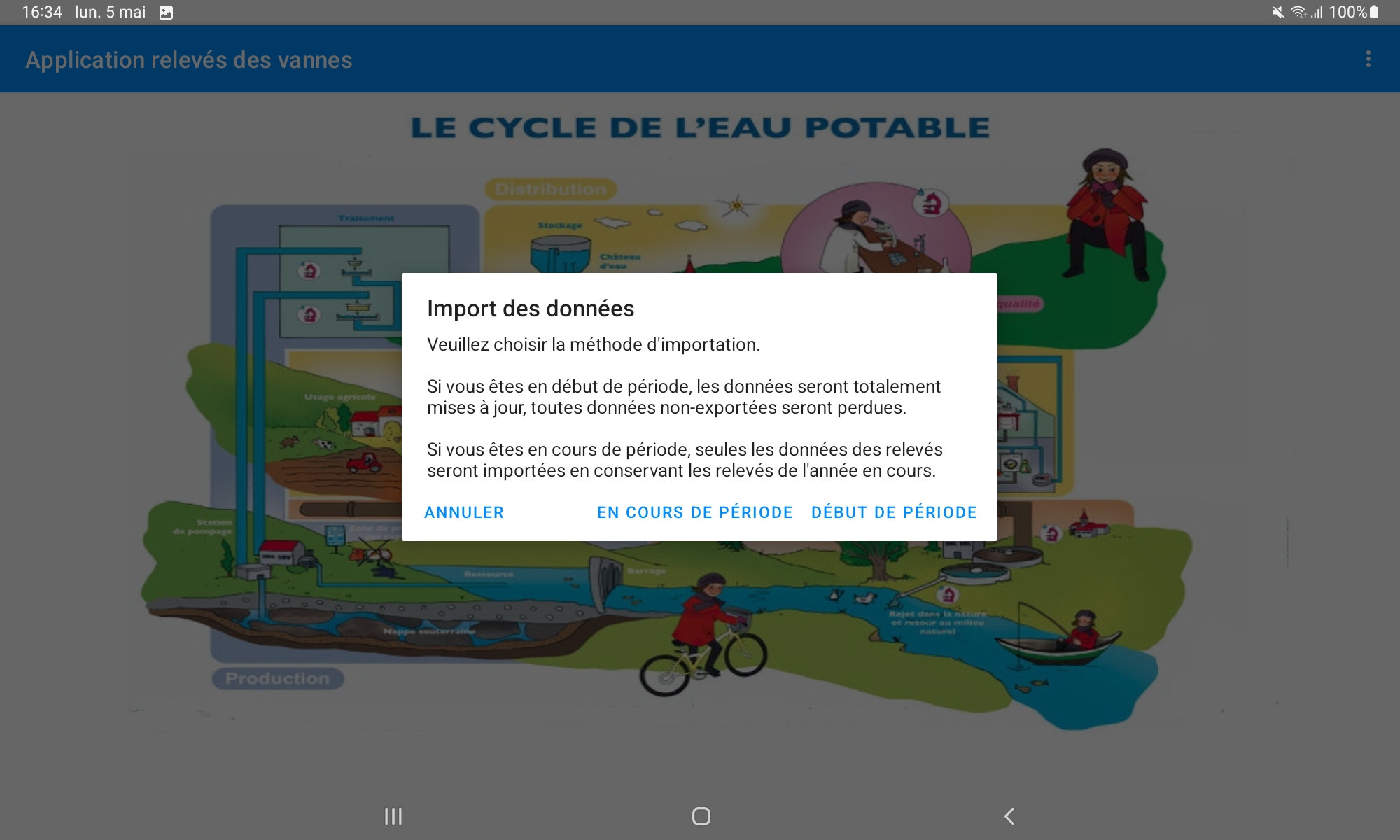 import des données